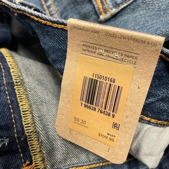 Levi’s 501 150th Anniversary Distressed Button Fly Straight Leg Jeans  Size 50 - Picture 7 of 9